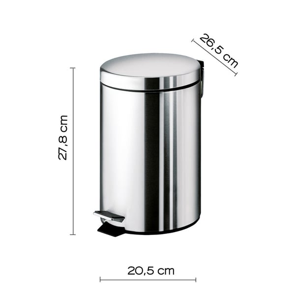 Χαρτοδοχείο Argenta Chrome 5L 270913